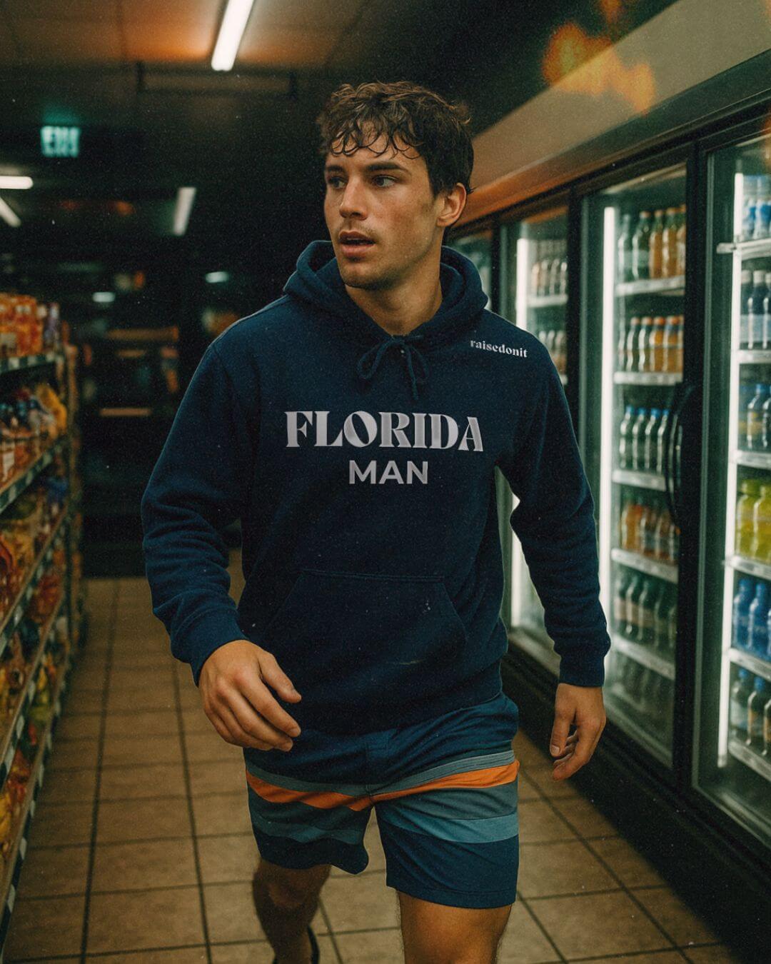 Florida Man | Navy Blue | Unisex Comfort Hoodie