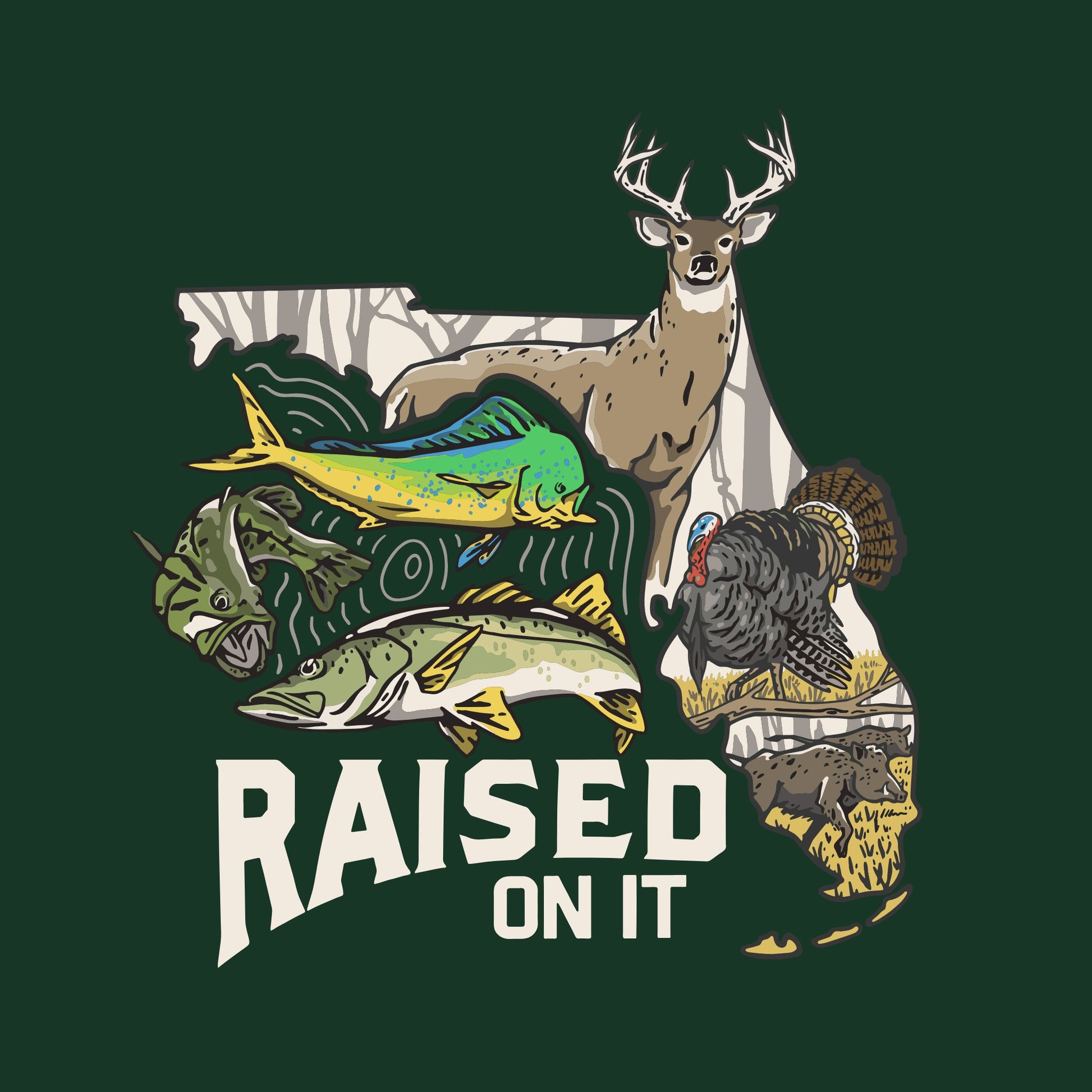 Youth & Toddler Florida Sportsman | Pine Green | Comfort Short Sleeve