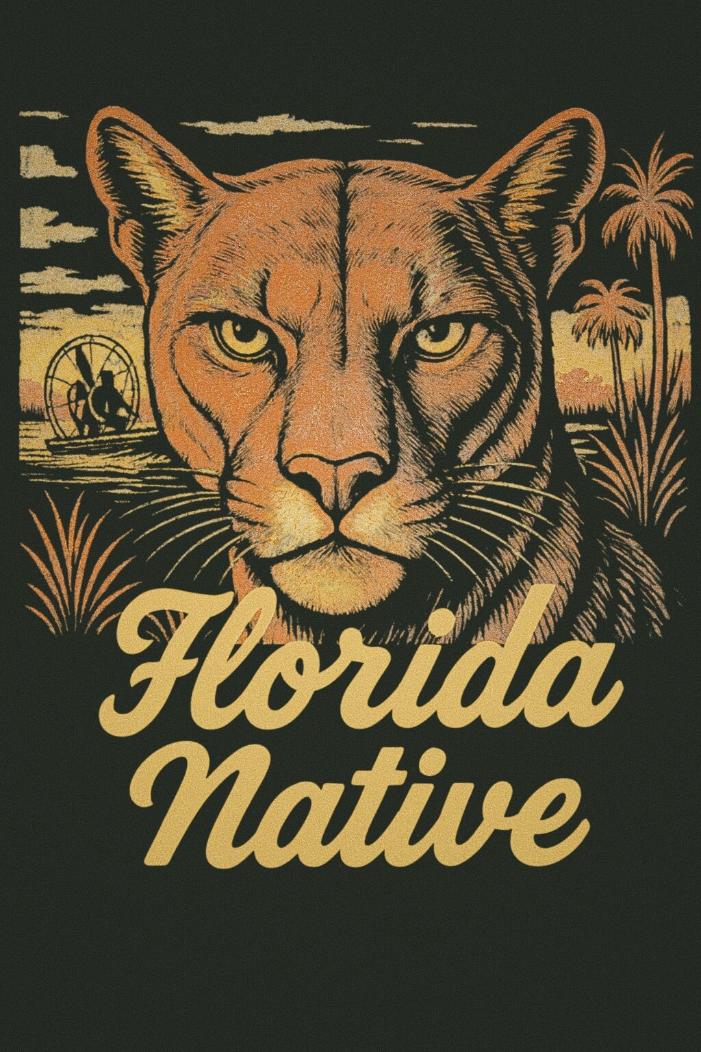 Florida Native | Panther Graphic | Heavyweight Premium Tee