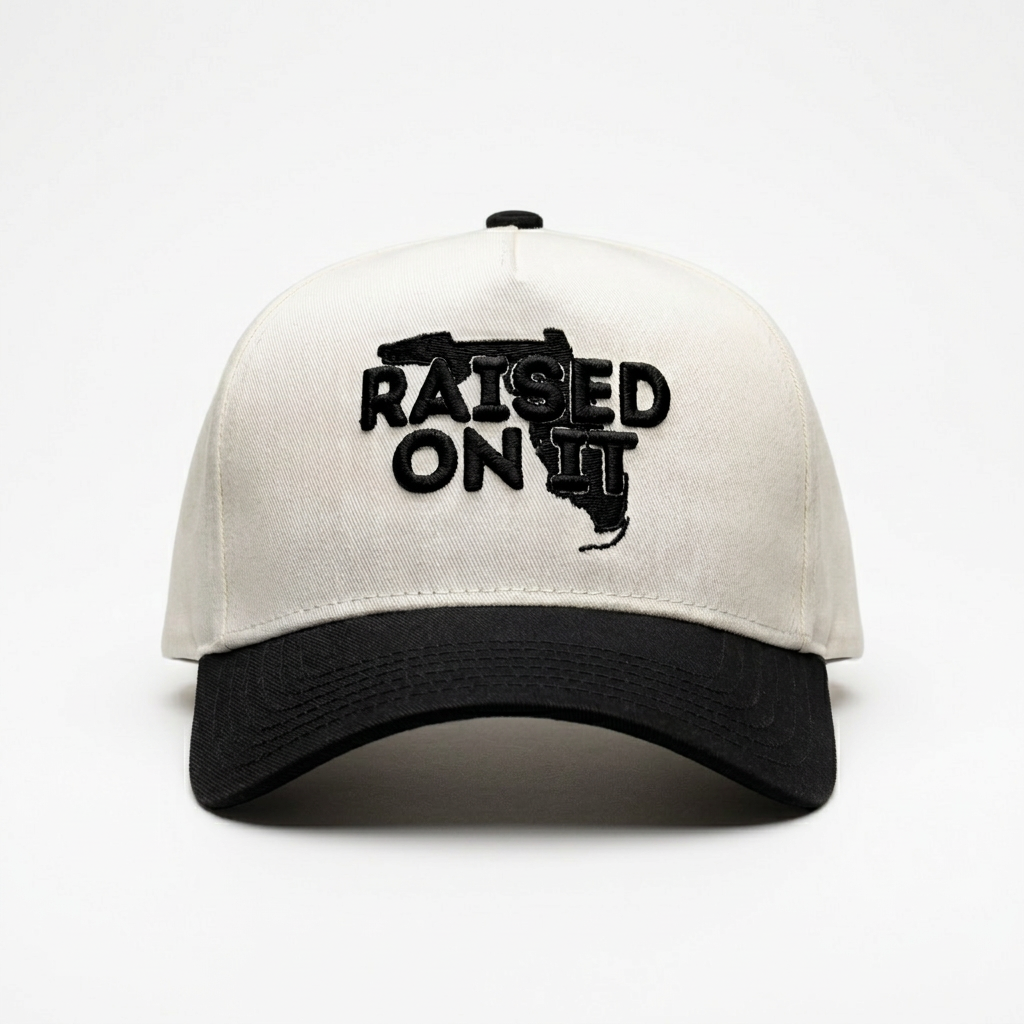 Raised On It | Florida Logo | Embroidered Trucker Hat