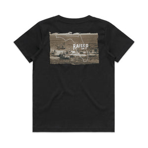 Youth & Toddler | Heritage Florida Airboat | Black | Unisex Short Sleeve Comfort Tee